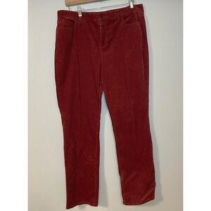 Talbots Women's Heritage‎ Straight Leg Corduroy Pants Size 16 Burnt Orange